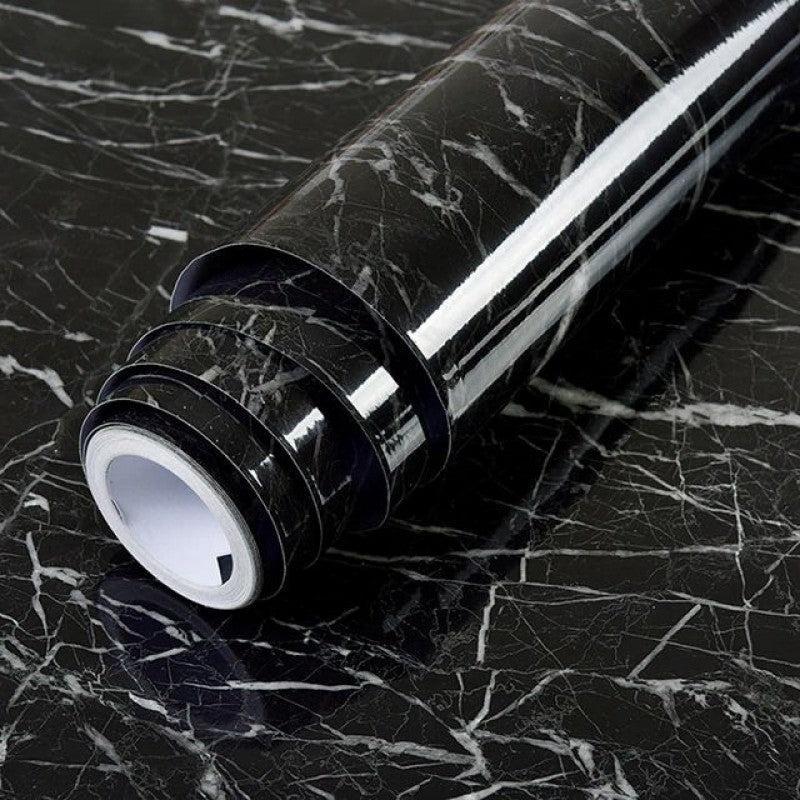 Black Marble Self Adhesive Sheet