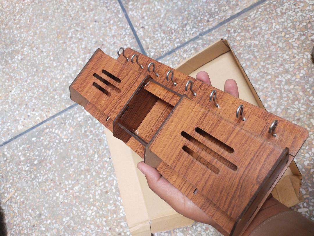 Wooden Mobile & Key stand