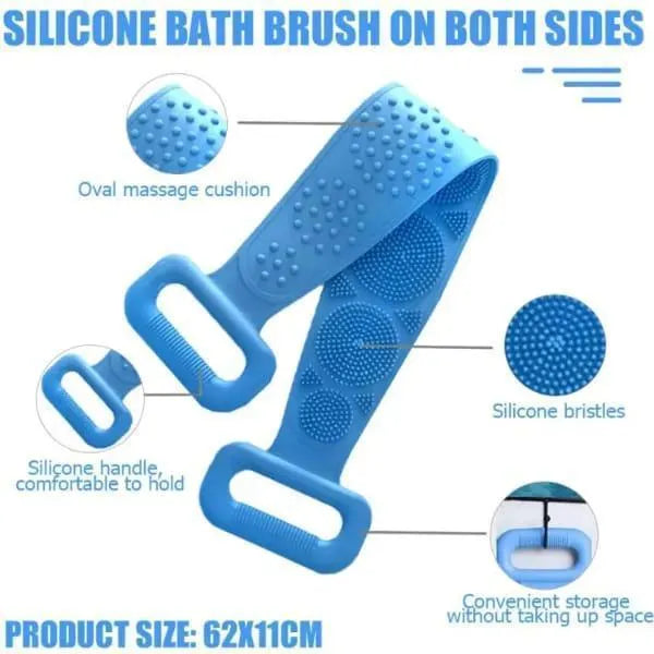 Premium care bath belt or back scrubber