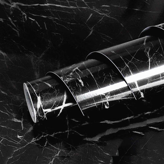 Black Marble Self Adhesive Sheet