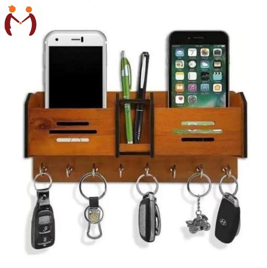 Wooden Mobile & Key stand