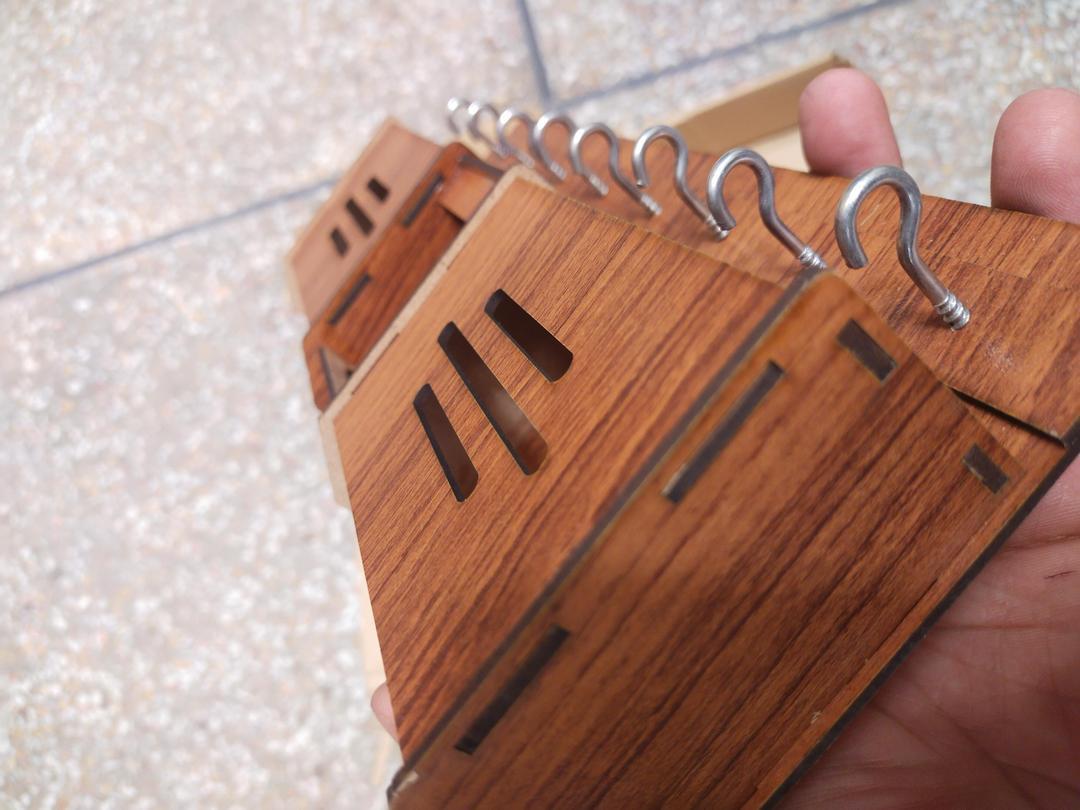 Wooden Mobile & Key stand